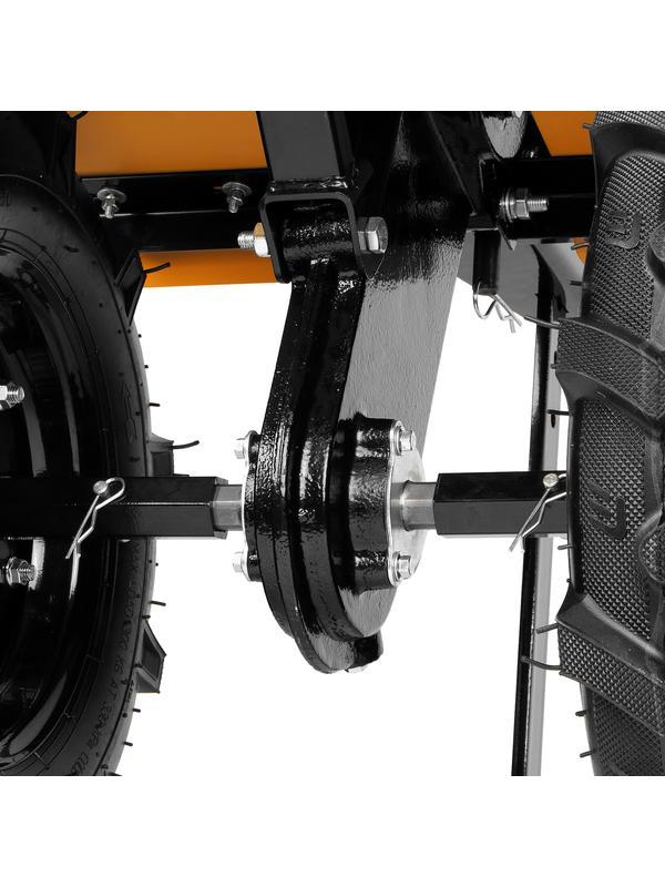 Мотоблок DPT-270S, 7 л.с., ремен.сцеп, фрез 3х4, ШОМ, передачи 2В/1Н Denzel