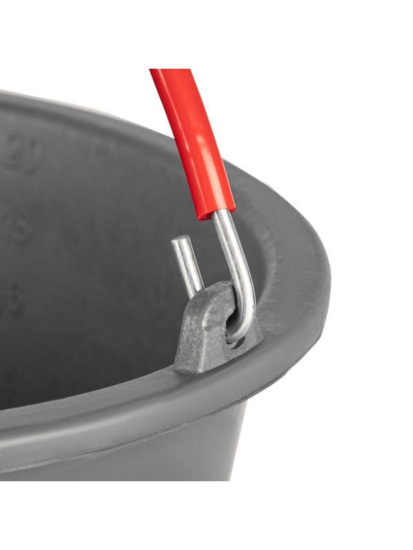 Ведро строительное пластмассовое 16 л, ударопрочное, обрезиненная ручка Matrix