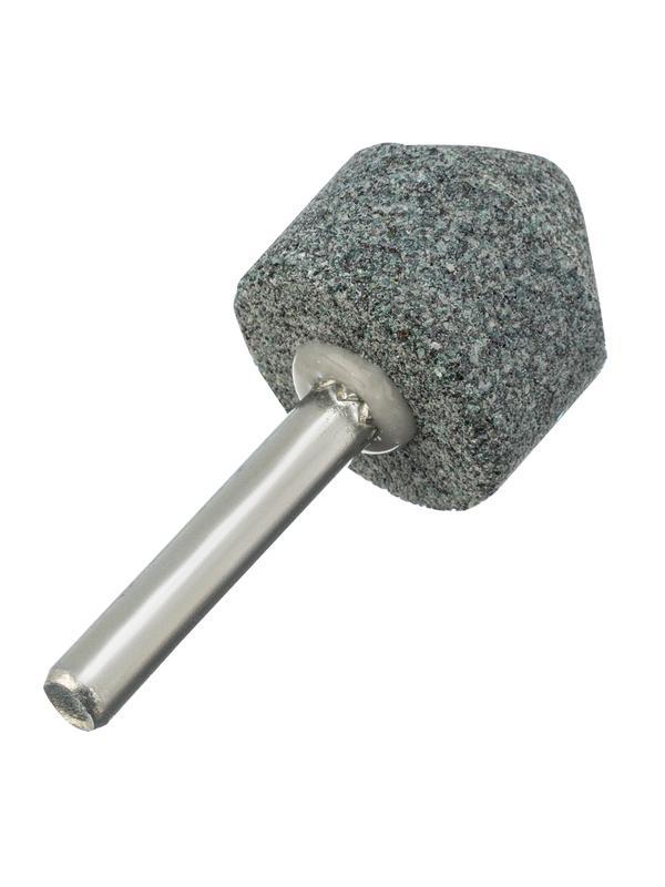 Шарошка абразивная, конус, для дрели, 25 x 25 мм, хвостовик d6 мм, 63С Denzel