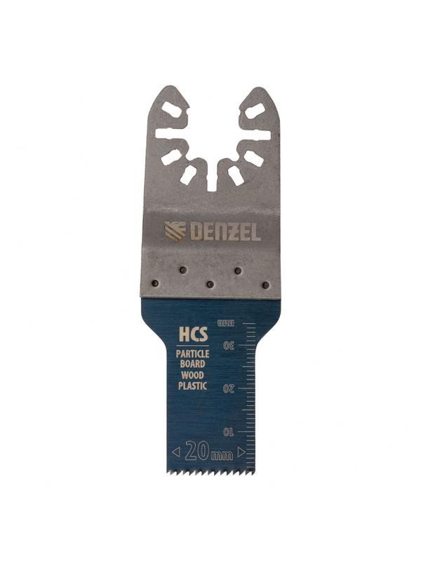 Насадка для МФИ режущая пазовая прямая, HCS, по дереву, 20 х 1.4 мм, мелкий зуб Denzel