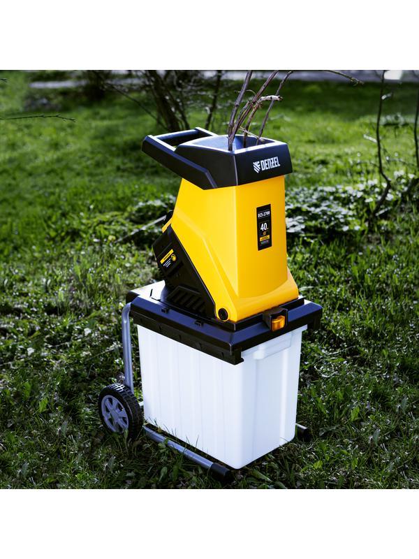 Измельчитель садовый электрический ECS-2700, 2700 Вт, 40 мм Denzel