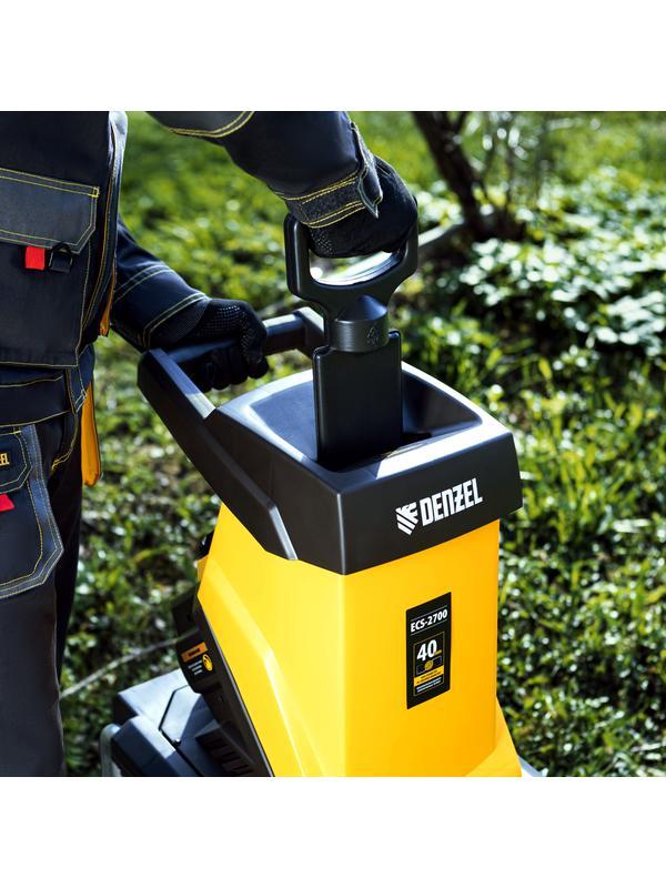 Измельчитель садовый электрический ECS-2700, 2700 Вт, 40 мм Denzel