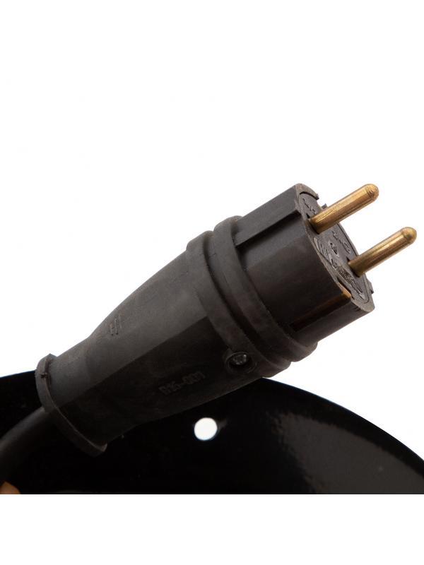 Удлинитель силовой 30 м, 16А, тип УХз16,  КГ 3 x 2.5 мм, на стальной катушке, 4 розетки Сибртех