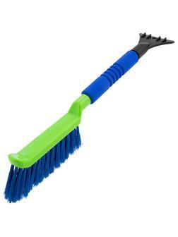 Щетка-сметка для снега со скребком, мягкая рукоятка, 425 мм Сибртех