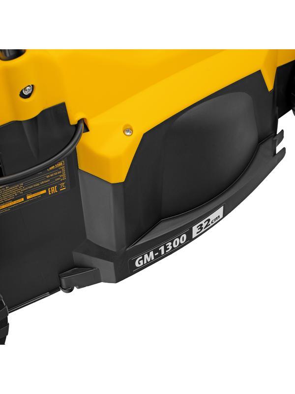 Газонокосилка электрическая GM-1300, 1300 Вт, шир. 32 см, 5 уров., травосб. 35 л Denzel