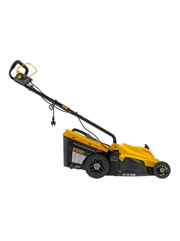 Газонокосилка электрическая GM-1300, 1300 Вт, шир. 32 см, 5 уров., травосб. 35 л Denzel