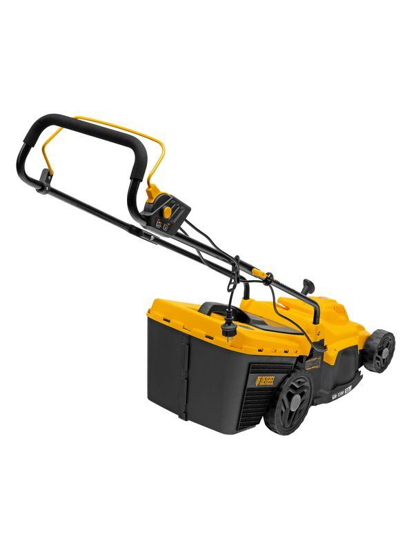 Газонокосилка электрическая GM-1300, 1300 Вт, шир. 32 см, 5 уров., травосб. 35 л Denzel