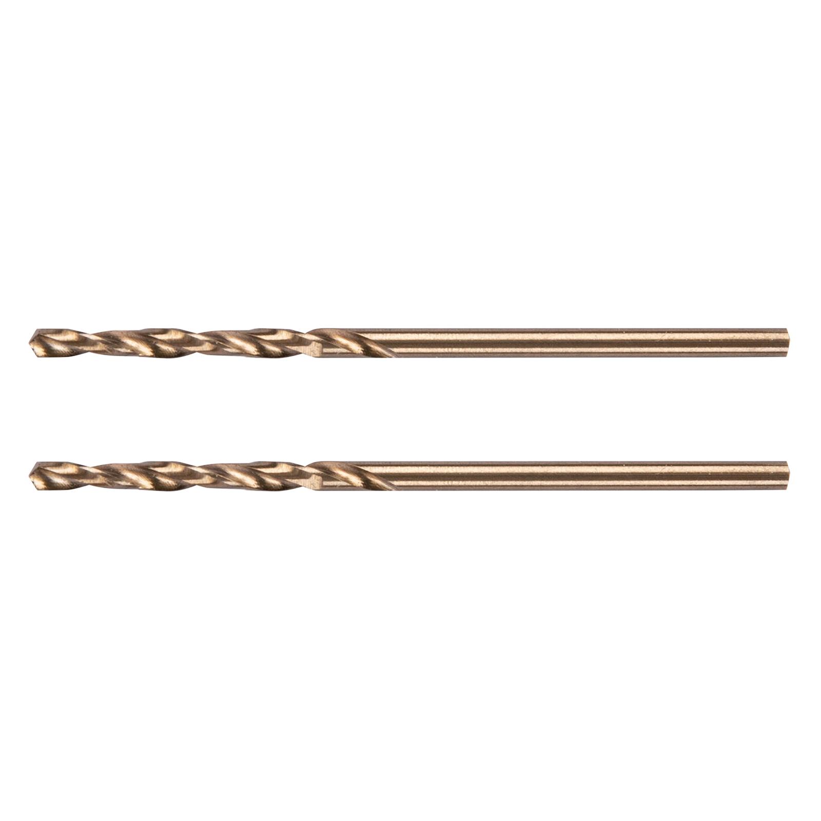 Сверло по металлу, 2 мм, HSS Co-8%, 2 шт.// Denzel