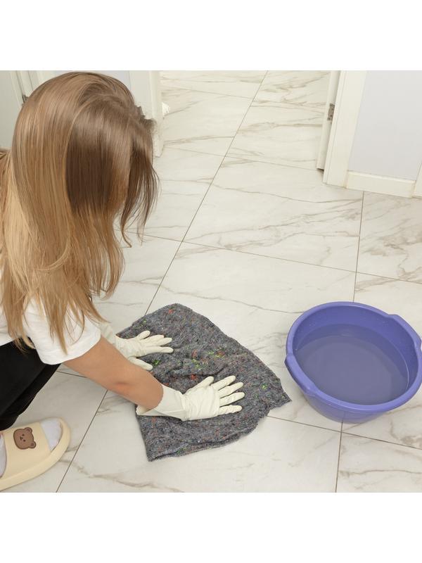 Салфетка для пола х/б, 600x700 мм, серая, Home Palisad