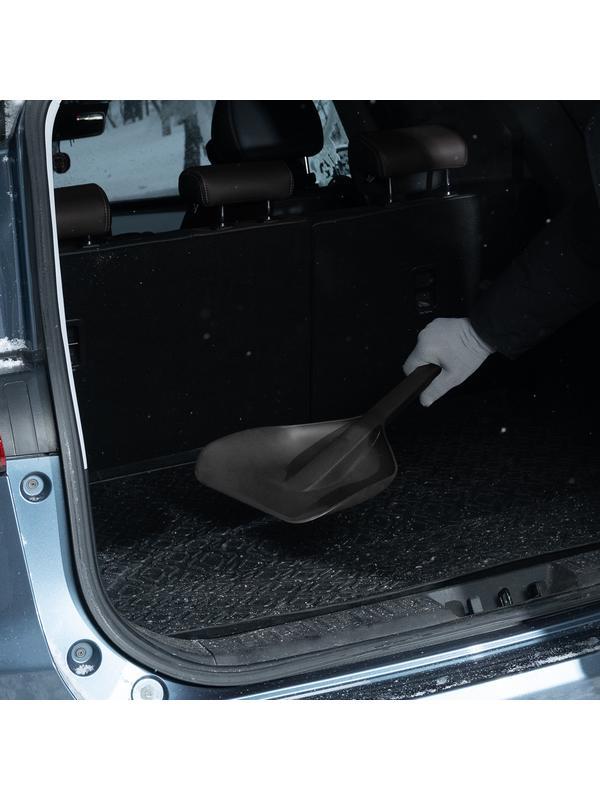 Лопата автомобильная, 230х290х690мм, сверхпрочный полиамид Denzel