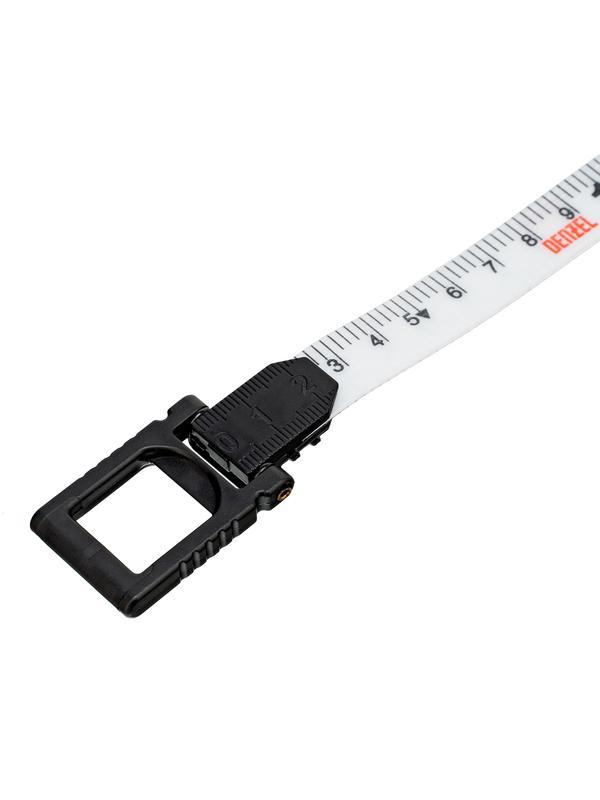 Рулетка геодезическая 20 м х 15 мм, закрытый корпус, фиберглассовая лента Denzel