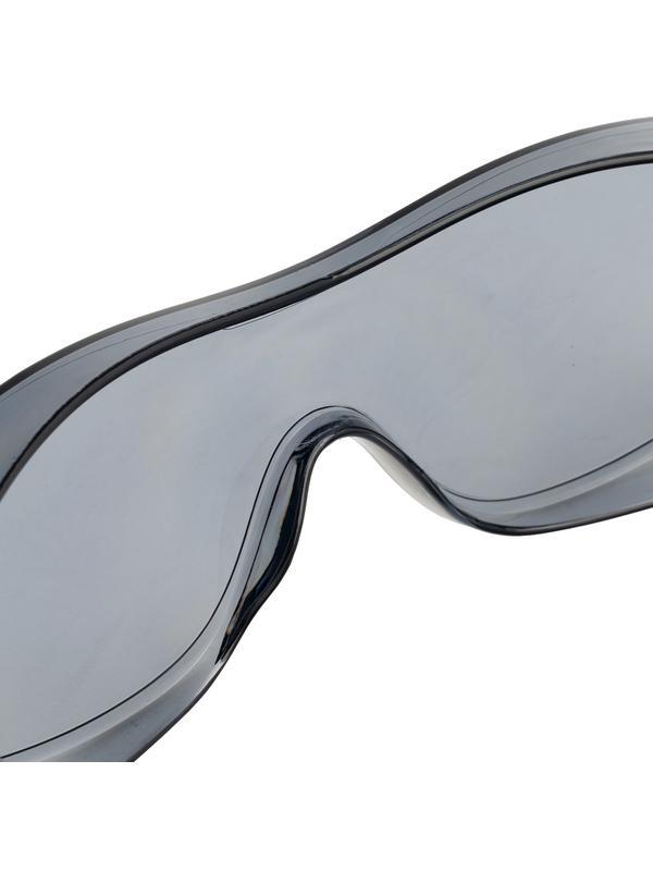 Очки защитные открытые, поликарбонатные, увеличенная дымчатая линза, регулируемые дужки Denzel