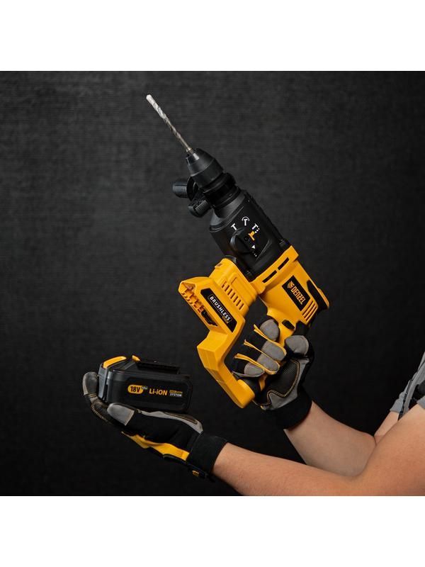 Перфоратор аккумуляторный BLRH-IB-26-0 Li-Ion, 18 В Denzel