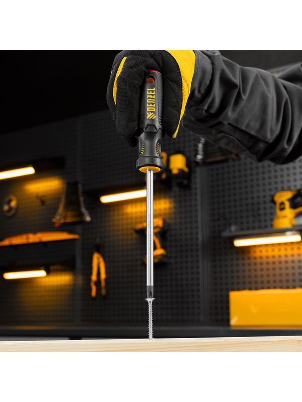 Отвертка, PH3х150 мм, S2, 3к рукоятка Denzel