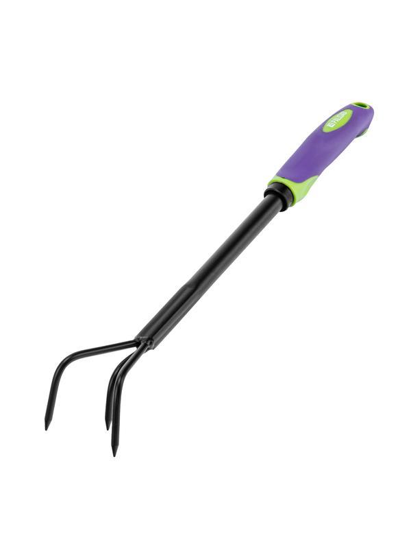 Рыхлитель 3-зубый, 60х400 мм, стальной, обрезиненная эргономичная рукоятка, LSR1 Palisad