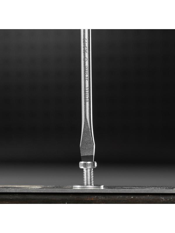 Отвертка, SL5x75 мм, S2, 3к рукоятка Denzel