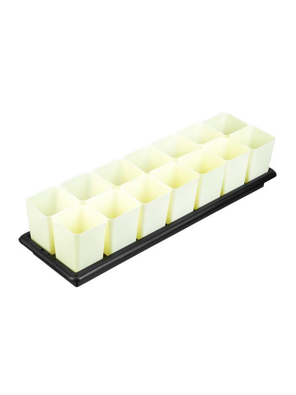 Набор для рассады, поддон 600х185х45 мм, с дренажной системой, 14 горшочков по 460 мл. Palisad