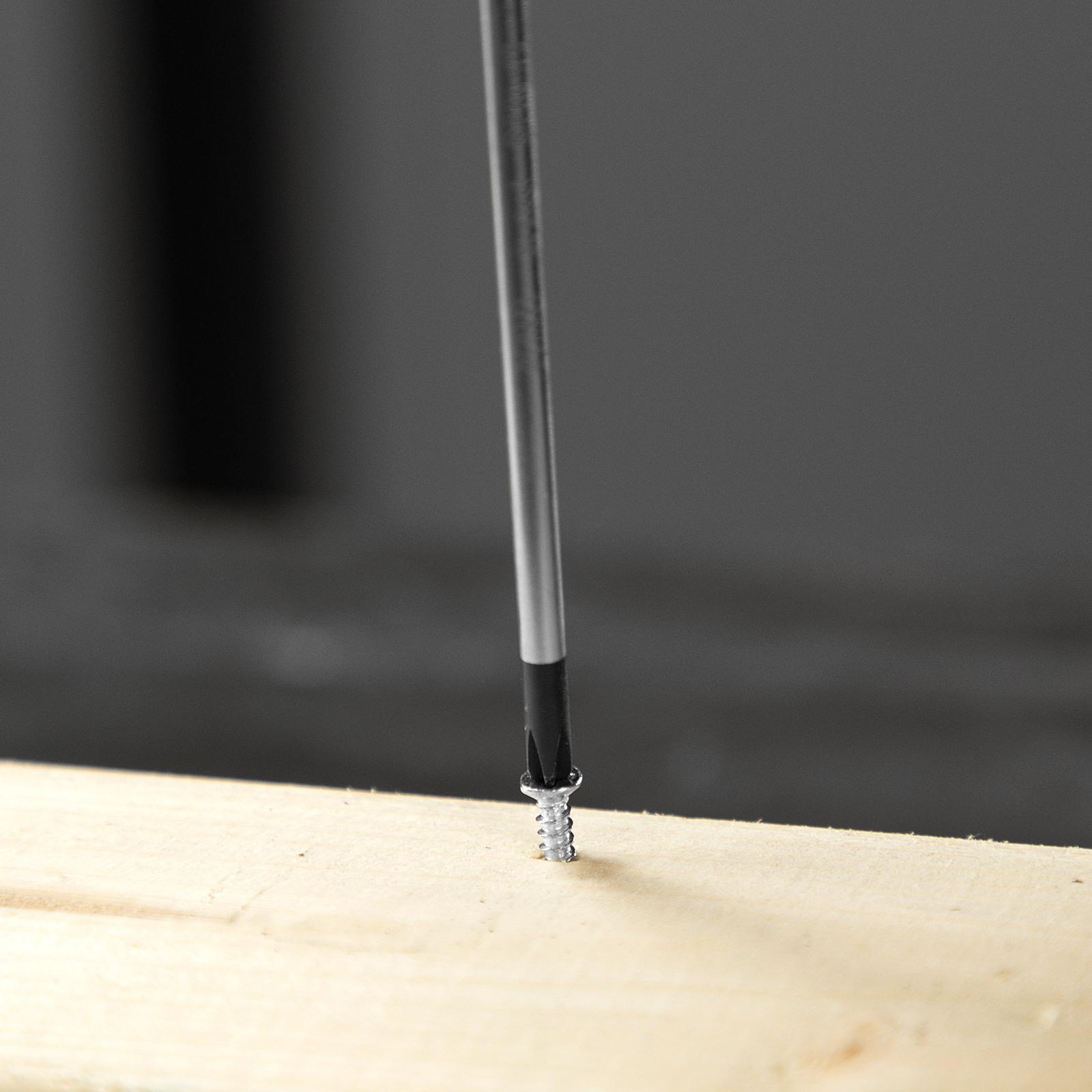 Отвертка, PH0х75 мм, S2, 3к рукоятка Denzel