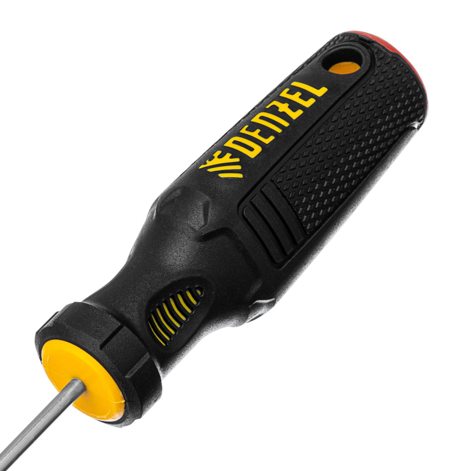 Отвертка, PH0х75 мм, S2, 3к рукоятка Denzel