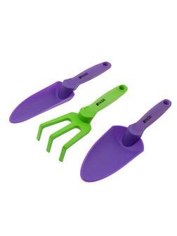 Набор садового инструмента, пластиковый, гелевые рукоятки, 3 предмета, NYLON SOFT Palisad