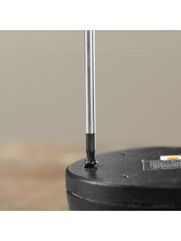 Отвертка, PZ0x75 мм, S2, 3к рукоятка Denzel