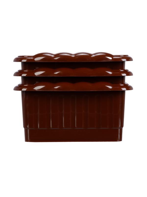 Поддон для рассады 322х166х82 мм, пластиковый, 3 шт, под 8 горшочков 250 мл. Palisad