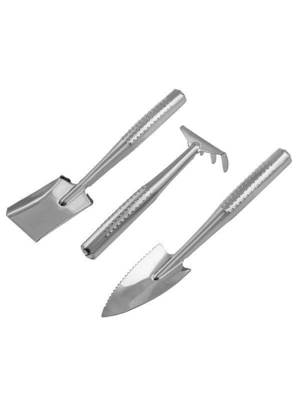 Набор по уходу за комнатными растениями, цельнометаллический, 3 предмета, LUXE Palisad