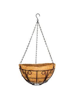 Кашпо подвесное с декором, с кокосовой корзиной, диаметр, 30 см Palisad