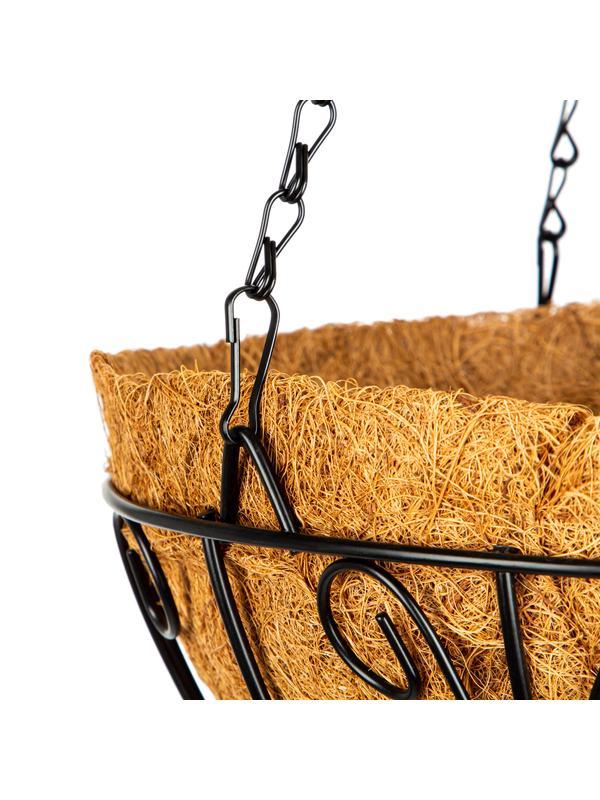 Кашпо подвесное с декором, с кокосовой корзиной, диаметр, 30 см Palisad