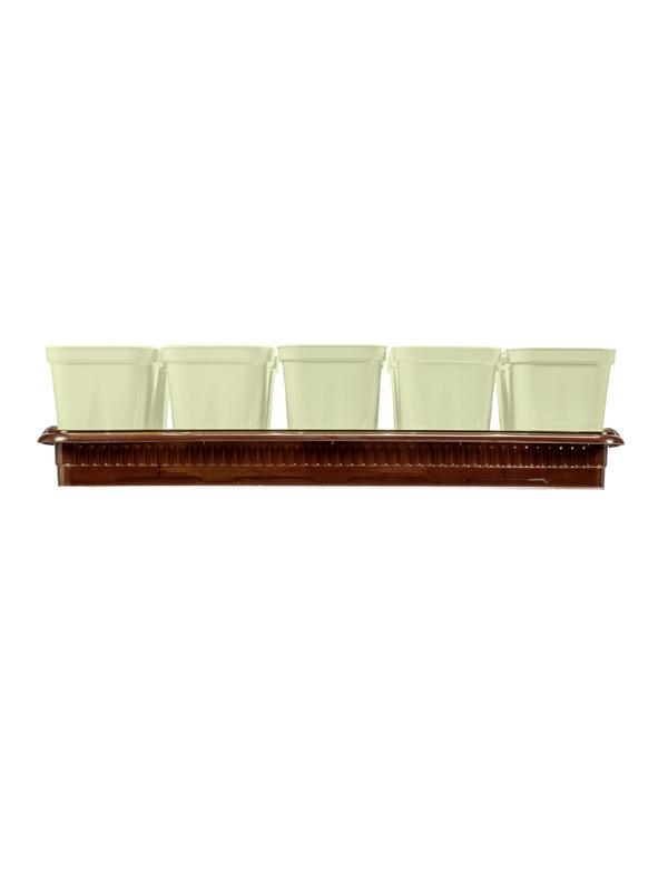 Набор для рассады, поддон 380х155х40 мм, 10 горшочков по 250 мл с выдвижным дном Palisad