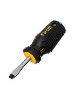 Отвертка, SL6x38 мм, S2, 3к рукоятка Denzel