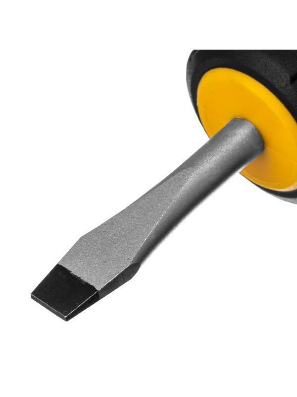 Отвертка, SL6x38 мм, S2, 3к рукоятка Denzel