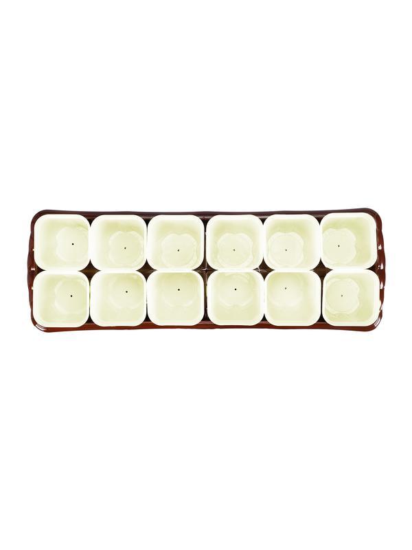 Набор для рассады, поддон 470х166х82 мм, 12 горшочков по 250 мл. с выдвижным дном Palisad