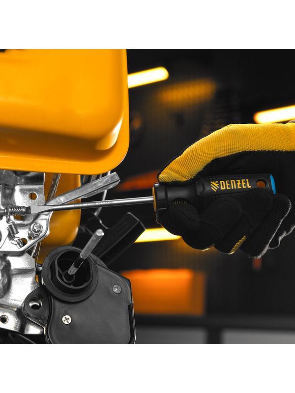 Отвертка, SL5x100 мм, S2, 3к рукоятка Denzel