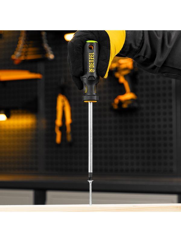 Отвертка, PZ3x150 мм, S2, 3к рукоятка Denzel