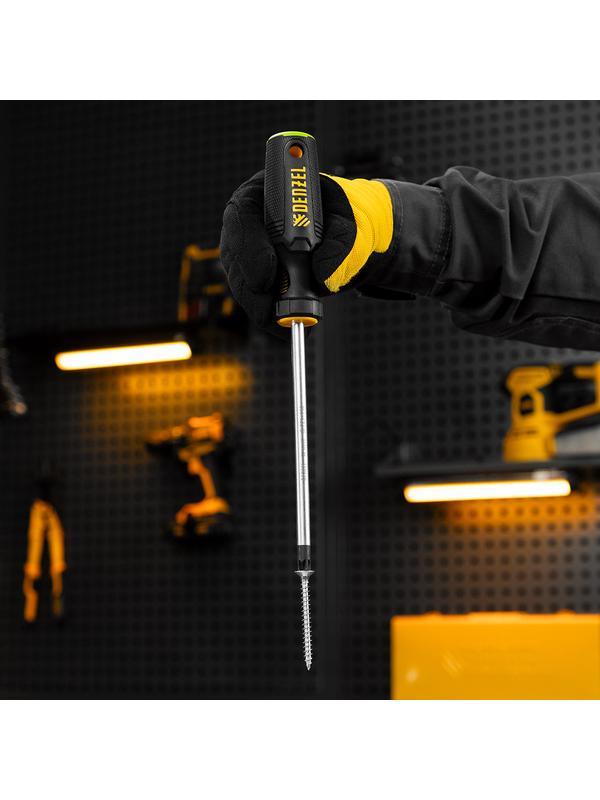 Отвертка, PZ3x150 мм, S2, 3к рукоятка Denzel