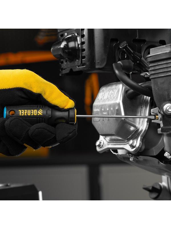 Отвертка, SL3х100 мм, S2, 3к рукоятка Denzel