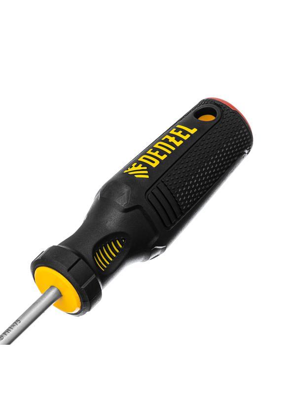 Отвертка, PH1х75 мм, S2, 3к рукоятка Denzel