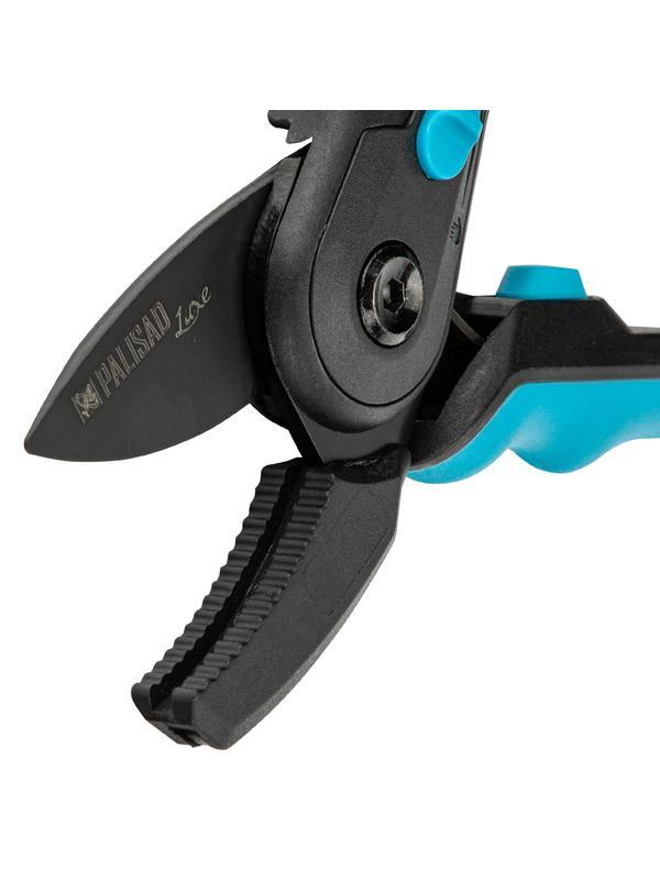 Секатор с наковальней, 220 мм, регулировка захвата, трехкомпонентные рукоятки, LUXE Palisad