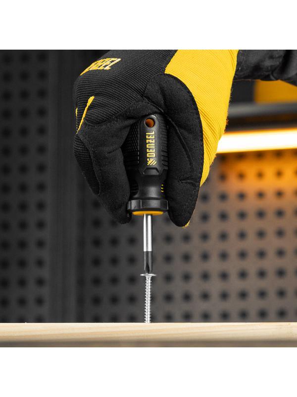 Отвертка, PH2х38 мм, S2, 3к рукоятка Denzel