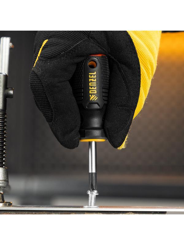 Отвертка, PH2х38 мм, S2, 3к рукоятка Denzel