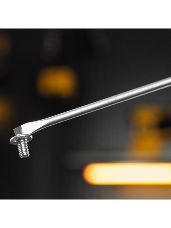 Отвертка, SL5x150 мм, S2, 3к рукоятка Denzel