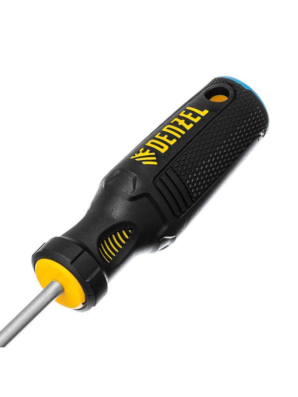 Отвертка, SL5x150 мм, S2, 3к рукоятка Denzel