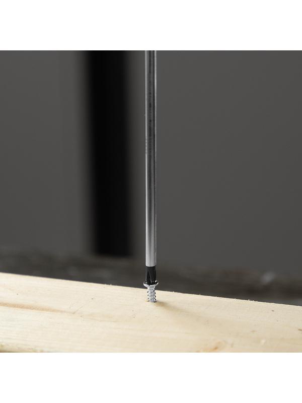 Отвертка, PH0х100 мм, S2, 3к рукоятка Denzel