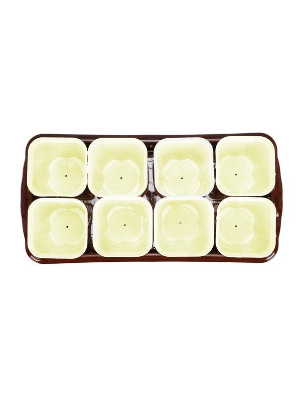 Набор для рассады, поддон 322х166х82 мм, 8 горшочков по 250 мл с выдвижным дном Palisad