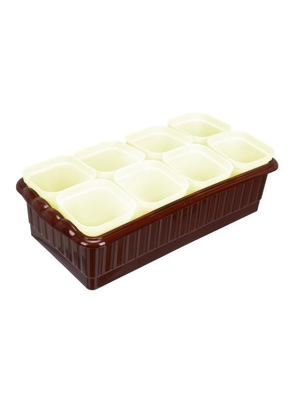 Набор для рассады, поддон 322х166х82 мм, 8 горшочков по 250 мл с выдвижным дном Palisad