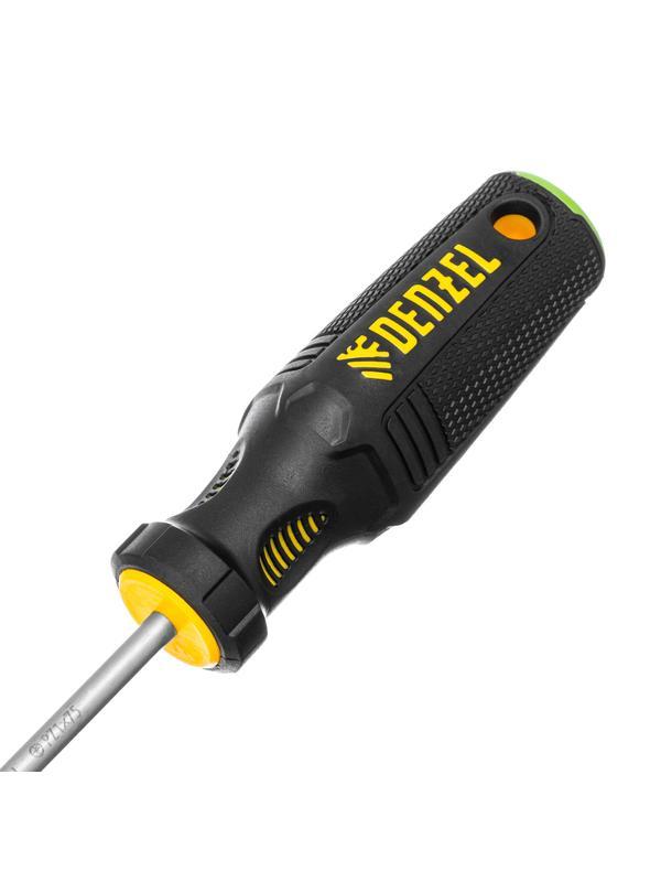 Отвертка, PZ1x75 мм, S2, 3к рукоятка Denzel