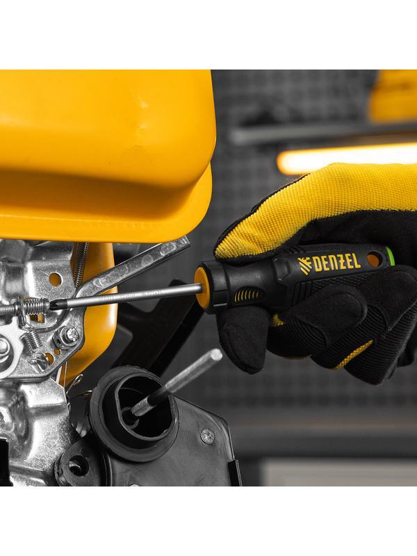 Отвертка, PZ1x75 мм, S2, 3к рукоятка Denzel