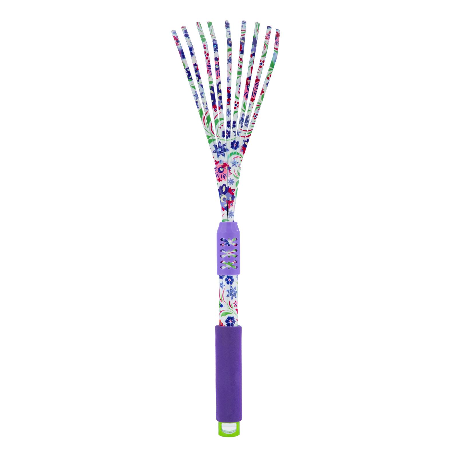 Грабли веерные, плоский зуб, удлиненные, обрезиненная рукоятка Palisad