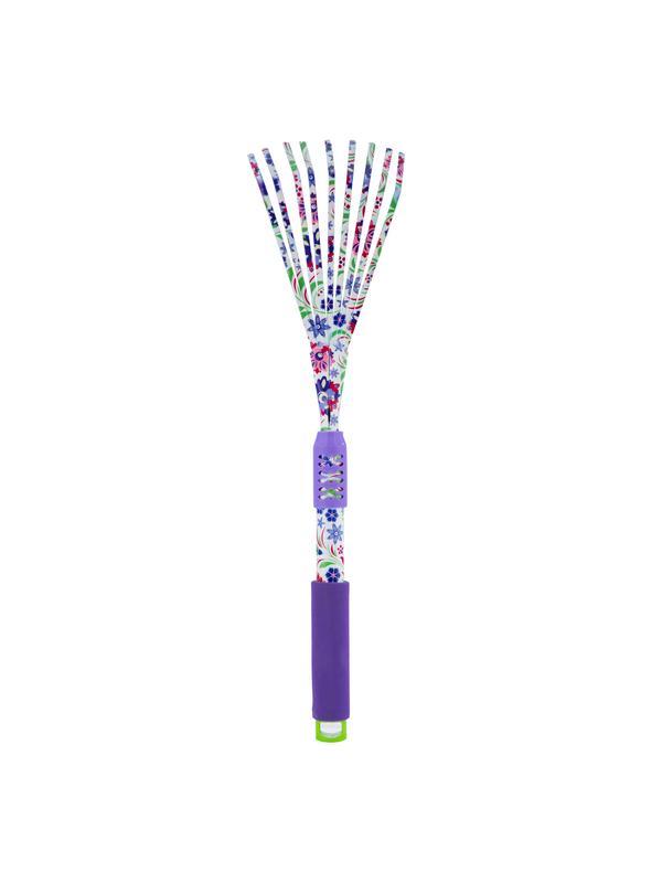 Грабли веерные, плоский зуб, удлиненные, обрезиненная рукоятка Palisad